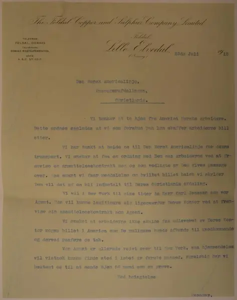 gammelt dokument folldal verk