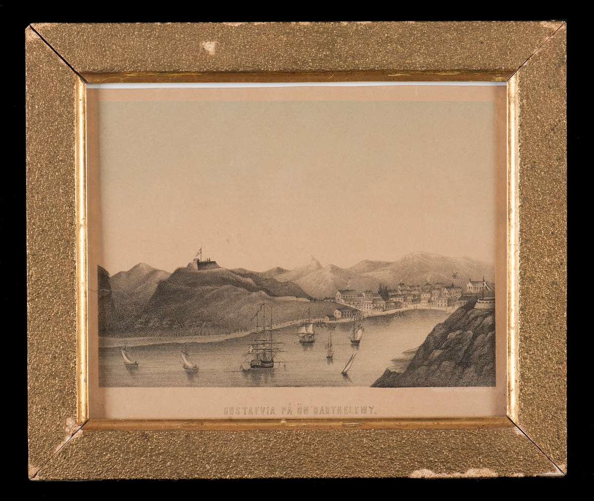 Inloppet till hamnen i Gustavia, Saint Barthelemy.