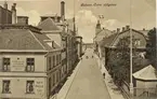 Foto från Kavaljeren med Kreugerska huset och Stadshotellet omkring 1930.