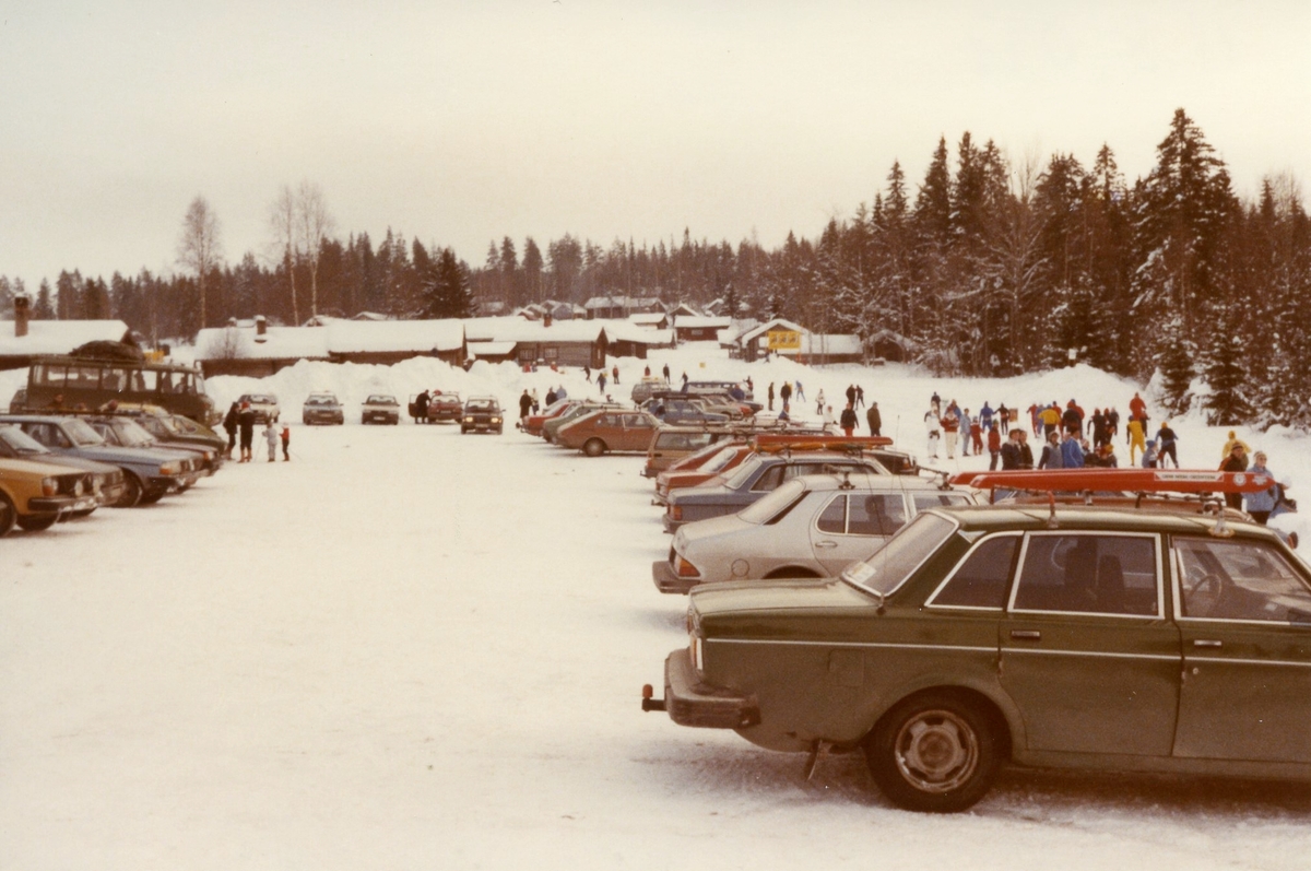 Vasaloppet, öppet spår. Parkeringen.