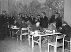 Schackturnering i Folkets hus den 19 mars 1950.