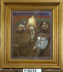 Såningskvällen [Akvarellmålning]