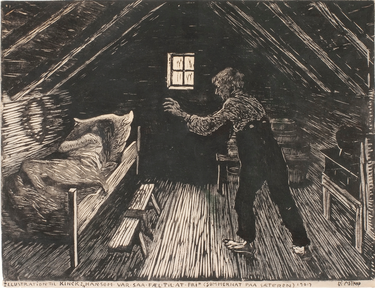 Tussingen på natteløperi [Grafikk]