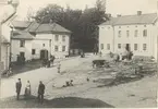 Torget i Gamleby omkring 1880.