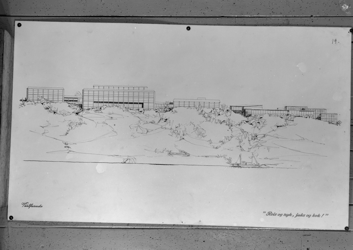 Tegninger fra arkitektkonkurransen om ny sjømannsskole