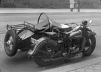 Harley Davidson. 74 cubic inch (1200cc)
sidventil, 1947 års modell.