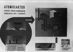 Bild från uitställning visande Sveriges första atomreaktor, 1954.