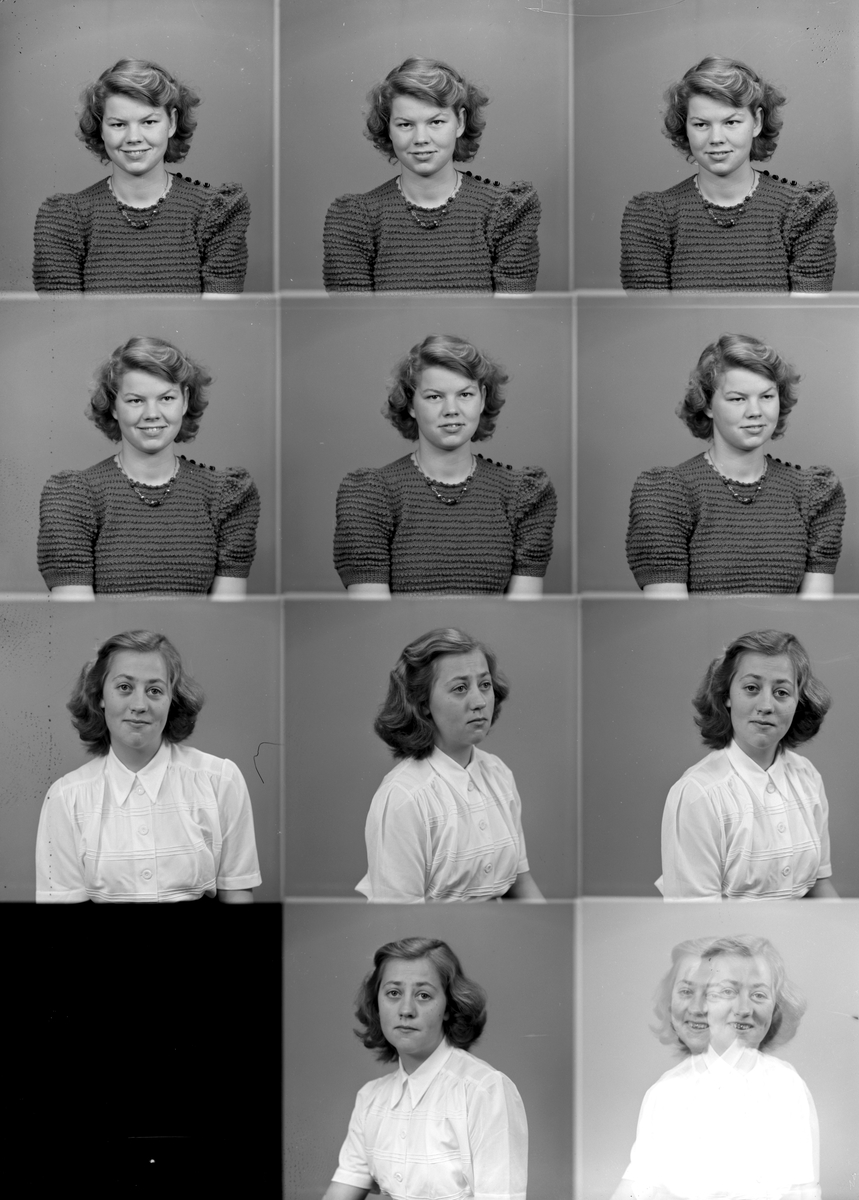1-6. Synnøve Lindby. 7-11. Ester Mortensen. Portrett.