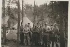 Signaltrupperna, S2 .Övningskompani 1951-1952.Vid Bredsjön.