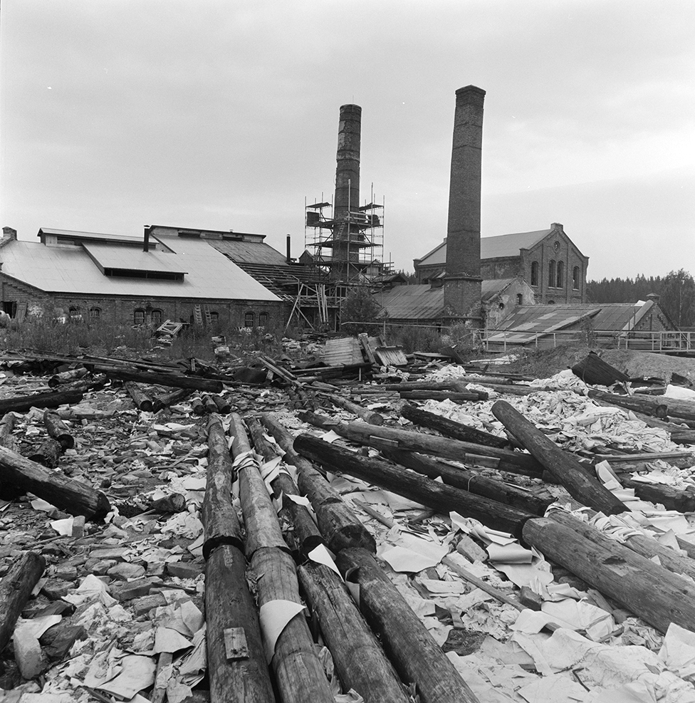 Klevfos Industrimuseum, Klevbakken, Ådalsbruk, Løten. Eksteriør, restaurering.