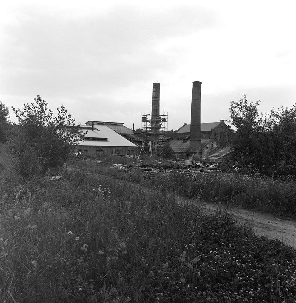 Klevfos Industrimuseum, Klevbakken, Ådalsbruk, Løten. Eksteriør, restaurering.