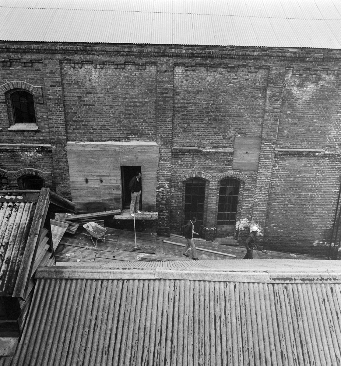 Klevfos Industrimuseum, Klevbakken, Ådalsbruk, Løten. Eksteriør, restaurering.