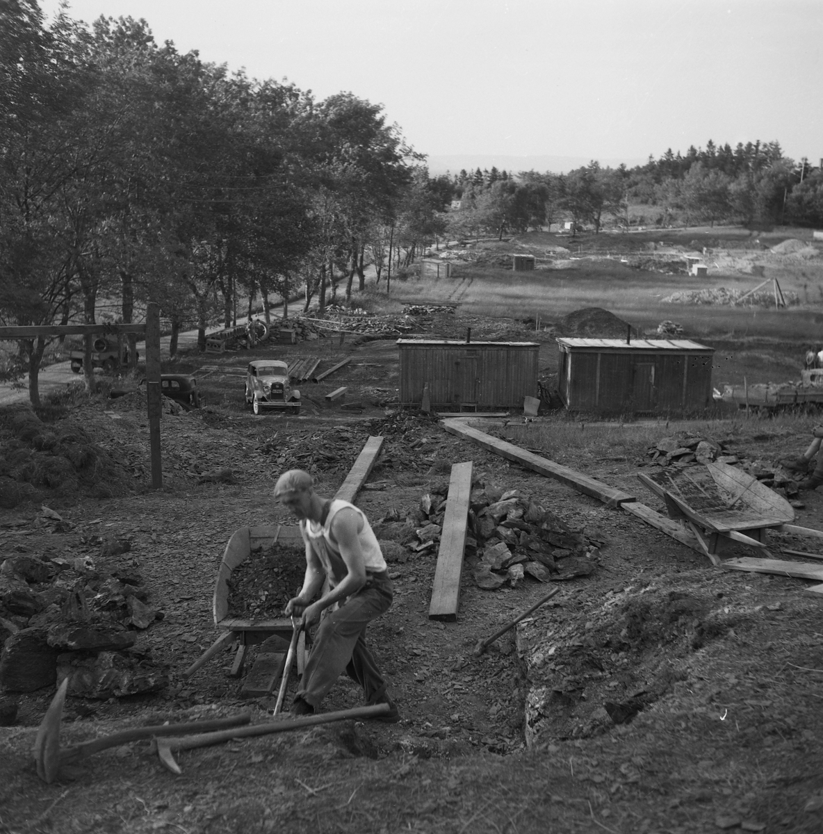 Byggearbeider på Fagerheim