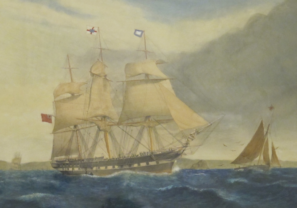 A Blackwell frigate in choppy sea