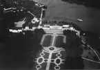 Flygbild av Drottningholms slott, slutet av 1920-talet.