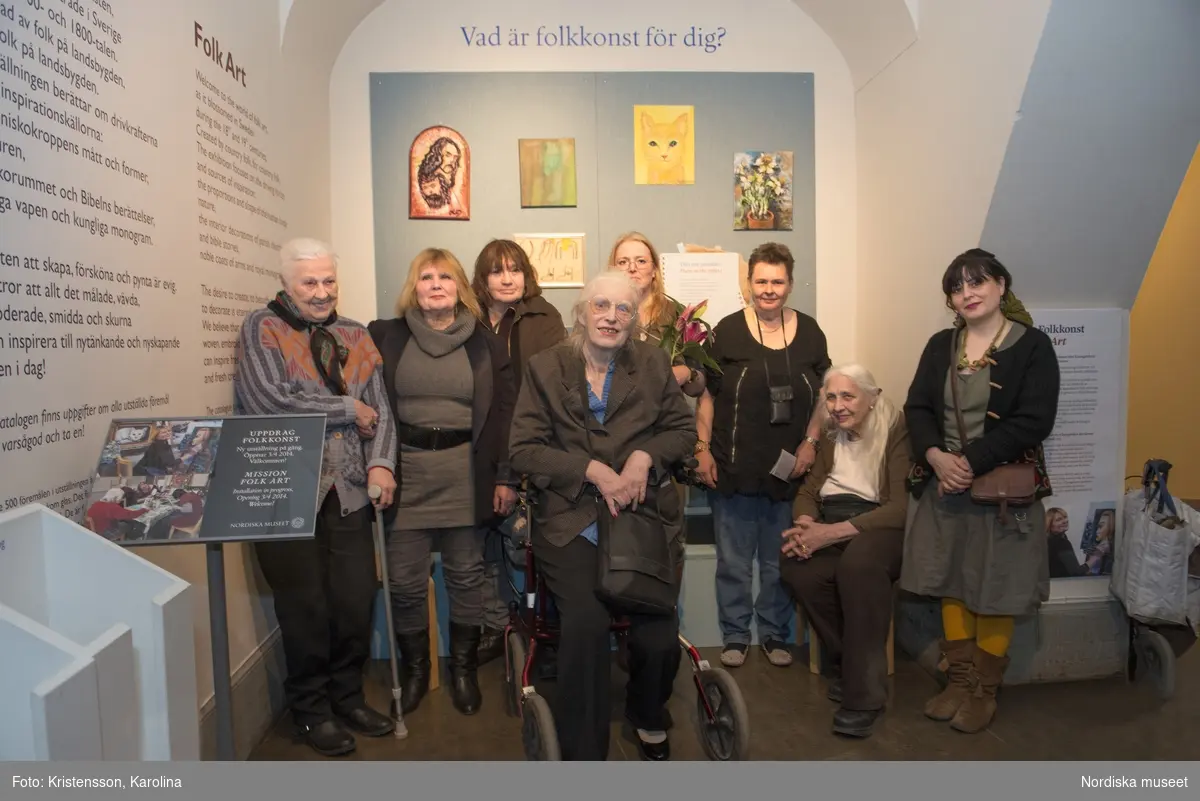 Vernissage utställningen "Vad är folkkonst för dig"