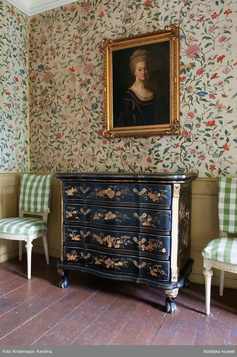 Svindersvik, Stora huset, interiör plan 1, detaljer