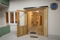 Folkhemslägenheten, entré och trapphall