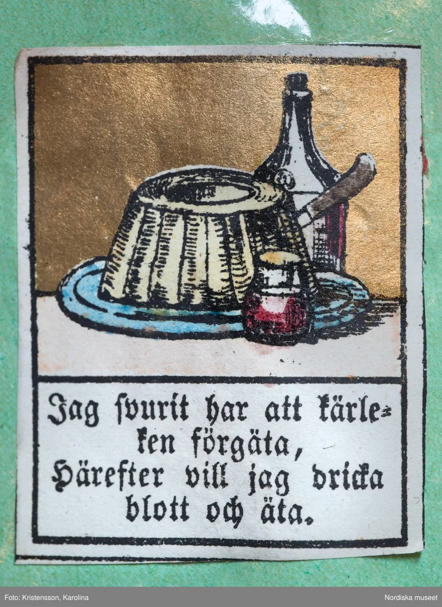 Detaljer av konfektförpackningar, fotograferat för boken Socker och söta saker.