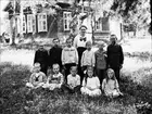 Elever vid Johannisfors skola, Forsmarks socken, Uppland omkring 1920