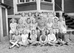 Skolklass, västra skolan (Kristinelunds skola). Foto 1948.