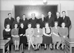 Skolklass, 25-årsjubileum, mellersta skolan (Holmsunds skola). Foto 1948.