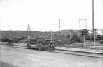 Ämnesupplaget i verket. Nya systemet med skyltar. Fotograferat på begäran av ingenjör Norbeck, tidsstudieavdelningen i Forsbacka, den 25 maj 1945.