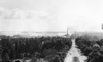 Utsikt mot söder från Sandvikens kyrka. Foto 1937.