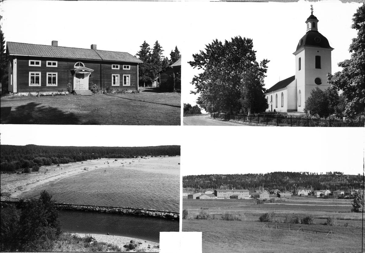 Vykort. Gnarp, Hälsingland


