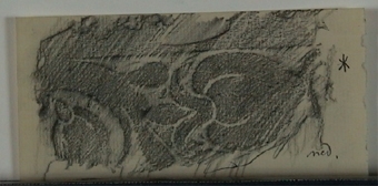 Dekorativa mönster (kalkering från museets stenbord)