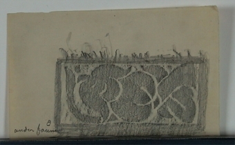 Dekorativa mönster (kalkering från museets stenbord)