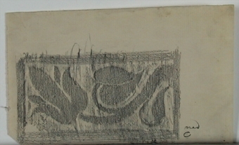 Dekorativa mönster (kalkering från museets stenbord)