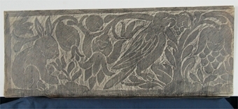 Dekorativa mönster (kalkering från museets stenbord)