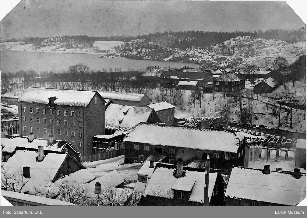 Hammerdalen, Langestrand, Treschow Fritzøe, bygninger, Farriselva