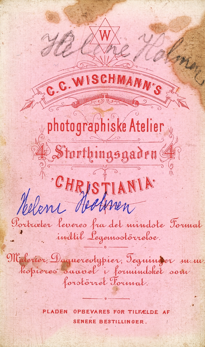 Helene Holmen, portrett