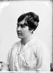 Fröken Tekla Lindberg, Gåsholma, Bergby. Januari 1918