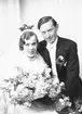 Brudparet Sagerström, Hallstahammar. Den 23 juni 1937