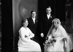 Hansson Olov, brudpar, bestman och tärna