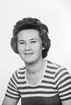 Birgitta Mattsson, Rågångsvägen 18 A, Gävle. Den 26 juli 1974.