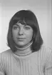Inga-Lill Svahn, Fjärde Tvärgatan 23, Gävle. Den 6 april 1973.
