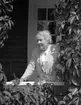 Fröken Rehnström, Persborg, Rättvik. 1944.