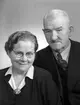 Herr och fru Per Olsson, Norra Trädgårdsgatan 14, Gävle. 5 december 1944.