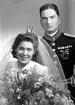 Brudparet Löjtnant Rydvall. 27 december 1944.