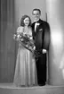 Brudparet Hedqvist, Stockholm 32. 31 mars 1945.