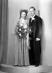 Brudparet Conrad Jansson, Furuvik. 21 april 1945.