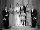 Brudparet Carl-Gustav Wendin, Femte Tvärgatan 40, Gävle. 19 maj 1945.