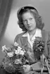 Realexamen. Ingrid Sefbom, Ruddammsgatan 7, Gävle. 28 maj 1945.