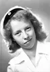 Kandidat Björg Wahlqvist, Centralplan 5, Gävle. 7 juni 1945.