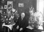 Carl August Söderblom, 80-årsdag. I hemmet. 12 september 1945. Carl August Söderblom, Andra Tvärgatan 55, Gävle.