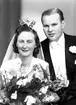 Brudpar Gösta Björklund, Untragatan 14, Gävle. 8 december 1945.